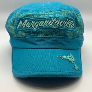 Margaritaville Floral Hat With Embroidered Margarita Glass
